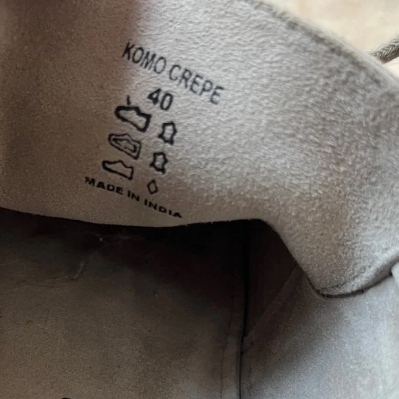 Laidback London Komo Crochet Moccasin Fossil Neon Pink Gray Moccasins Pink Trim - Picture 7 of 7